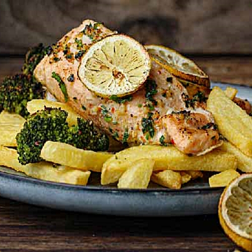 Salmon and Chips